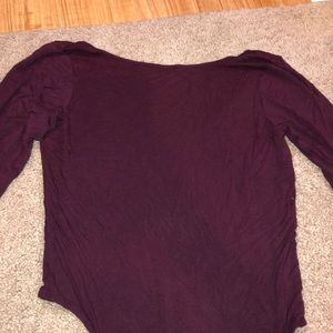 Maroon aerie bodysuit